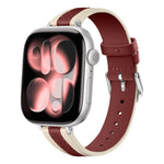 Composite Stitching Genuine Leather Watch Band, For Apple Watch 46mm / 49mm / 45mm / 44mm, For Apple Watch 42mm / 41mm / 40mm / 38mm