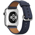 Classic Button Leather Wrist Strap Watch Band for Apple Watch Series 3 & 2 & 1 42mm
