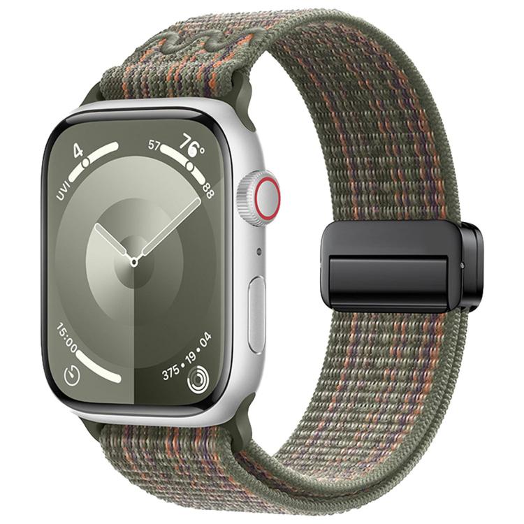 Magnetic Buckle Loop Nylon Watch Band, For Apple Watch 46mm / 49mm / 45mm / 44mm, For Apple Watch 42mm / 41mm / 40mm / 38mm