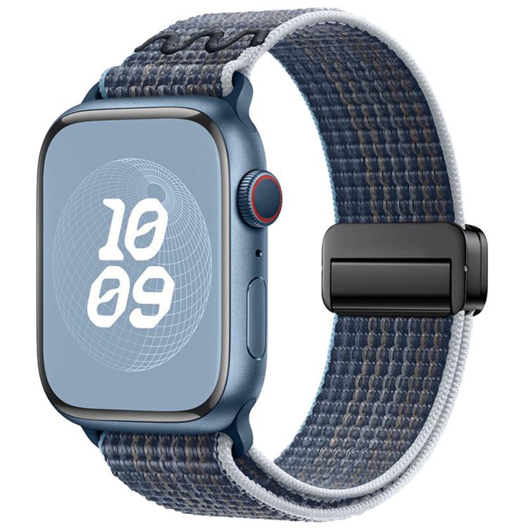 Magnetic Buckle Loop Nylon Watch Band, For Apple Watch 46mm / 49mm / 45mm / 44mm, For Apple Watch 42mm / 41mm / 40mm / 38mm