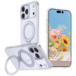 غطاء هاتف بمثبت مغناطيسي لامع بنجوم، لهواتف iPhone 17 Pro Max، iPhone 17 Pro، iPhone 17