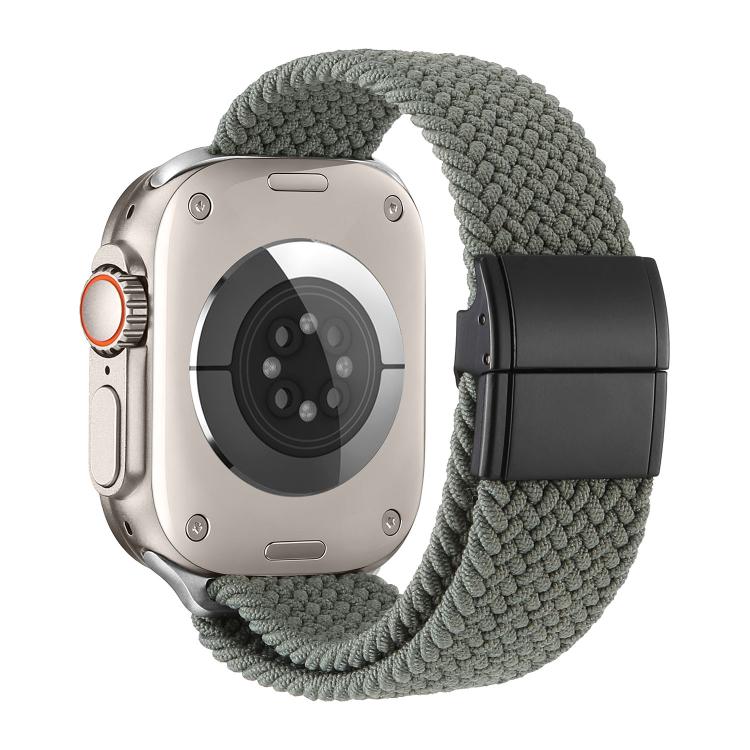 Metal Buckle Magnetic Clasp Nylon Woven Watch Band, For Apple Watch 49mm / 46mm / 45mm / 44mm, For Apple Watch 42mm / 41mm / 40mm / 38mm
