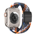 Metal Buckle Magnetic Clasp Nylon Woven Watch Band, For Apple Watch 49mm / 46mm / 45mm / 44mm, For Apple Watch 42mm / 41mm / 40mm / 38mm