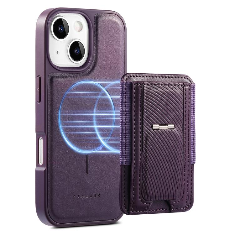 CaseNeo Fold Holder Retro Elastic Card Bag Magnetic Back Phone Case, For iPhone 15, For iPhone 14 / 13, For iPhone 14 Pro, For iPhone 14 Pro Max, For iPhone 13 Pro Max, For iPhone 13 Pro