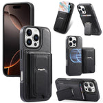 CaseNeo Fold Holder Retro Elastic Card Bag Magnetic Back Phone Case, For iPhone 15, For iPhone 14 / 13, For iPhone 14 Pro, For iPhone 14 Pro Max, For iPhone 13 Pro Max, For iPhone 13 Pro