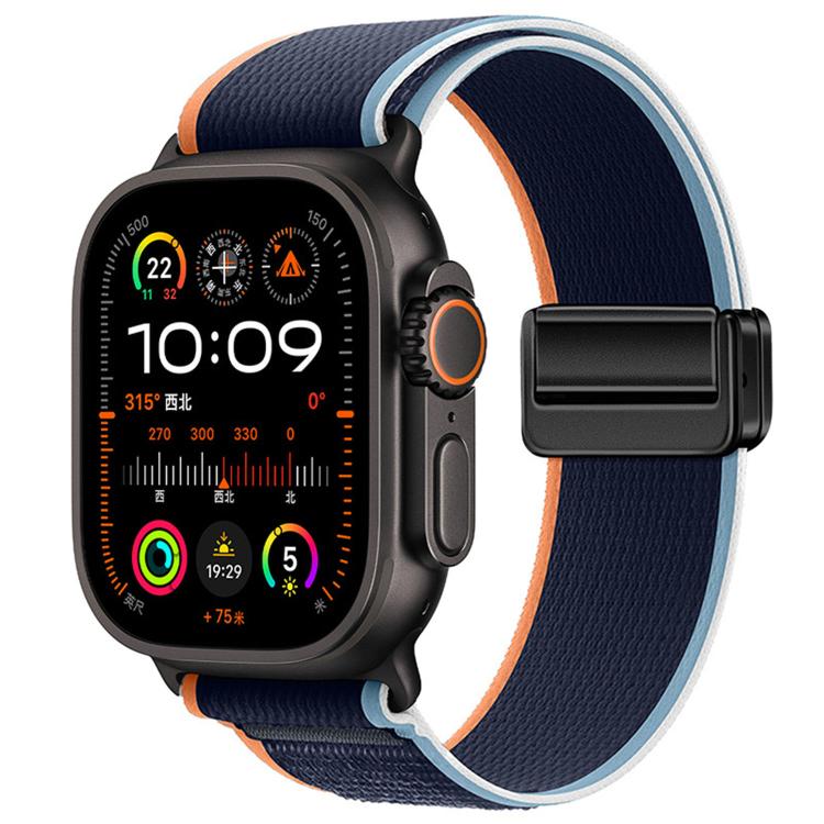 Magnetic Buckle Trail Loop Nylon Watch Band Watch Band, For Apple Watch 46mm / 49mm / 45mm / 44mm, For Apple Watch 42mm / 41mm / 40mm / 38mm