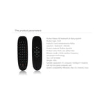 C120 2.4G Mini Keyboard Wireless Remote Mouse with 3-Gyro & 3-Gravity Sensor for PC / HTPC / IPTV / Smart TV and Android TV Box etc