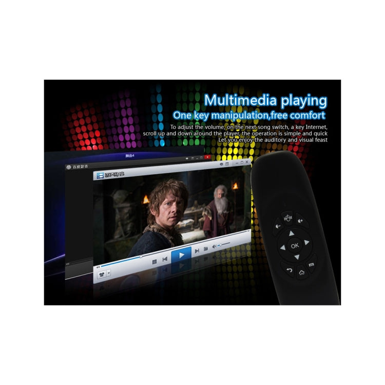 C120 2.4G Mini Keyboard Wireless Remote Mouse with 3-Gyro & 3-Gravity Sensor for PC / HTPC / IPTV / Smart TV and Android TV Box etc