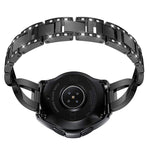 For Samsung GearS3 / Ticwatch Pro / HUAWEI GT Universal 22mm Metal Diamond Strap, black, Silver, gold, Rose gold