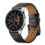 For Apply Samsung Galaxy Watch Active 22mm Leather Eyelet Sport Strap