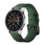 For Apply Samsung Galaxy Watch Active 22mm Leather Eyelet Sport Strap