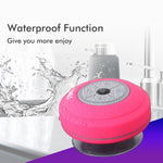 BTS-08 Wireless Bluetooth Speaker Waterproof Led FM Radio Subwoofer Bluetooth Column TF Card Suction Cup Mini Shower Speaker