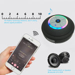 BTS-08 Wireless Bluetooth Speaker Waterproof Led FM Radio Subwoofer Bluetooth Column TF Card Suction Cup Mini Shower Speaker
