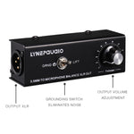 B012 Professional Stereo Signal Converted to Microphone Balanced Signal Output