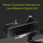 B012 Professional Stereo Signal Converted to Microphone Balanced Signal Output