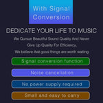 B012 Professional Stereo Signal Converted to Microphone Balanced Signal Output