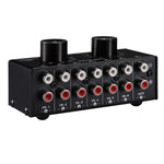 B016 6 Input 1 Output Audio Signal Source Selection Switcher, Output Volume Adjustment Control RCA Port, 6 Input 1 Output