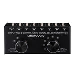 B027 6 input 2 output or 2 input 6 output audio signal source selection switcher 3.5mm interface