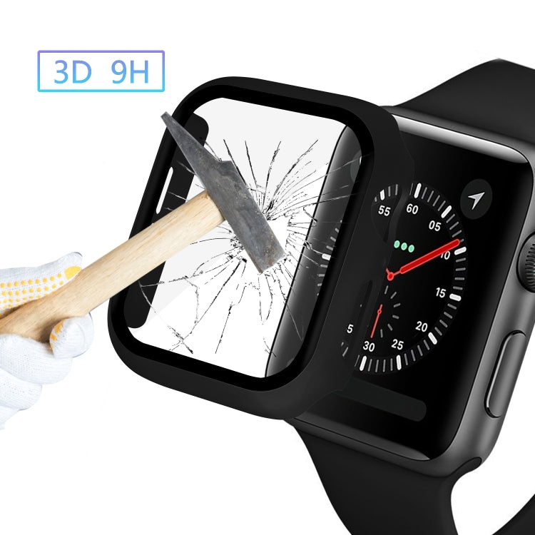 ENKAY Hat-prince Full Coverage PC Case + Tempered Glass Protector for Apple Watch Series 6 / 5 / 4 / SE 3 / SE 2 / SE 1 44mm