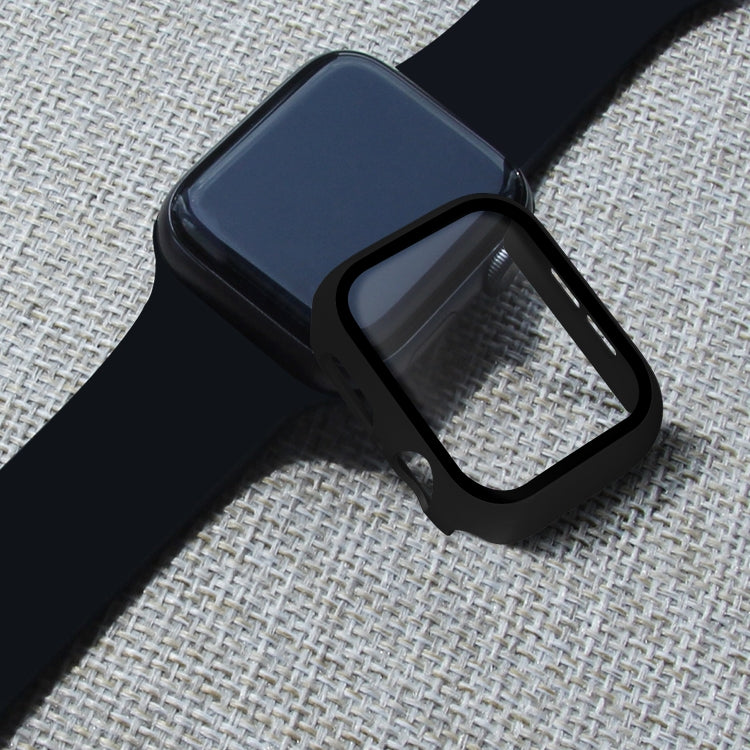 ENKAY Hat-prince Full Coverage PC Case + Tempered Glass Protector for Apple Watch Series 6 / 5 / 4 / SE 3 / SE 2 / SE 1 44mm