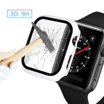 ENKAY Hat-prince Full Coverage PC Case + Tempered Glass Protector for Apple Watch Series 6 / 5 / 4 / SE 3 / SE 2 / SE 1 44mm