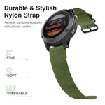 For Jiamin Fenix5, 22MM Three-ring Nylon Watchband
