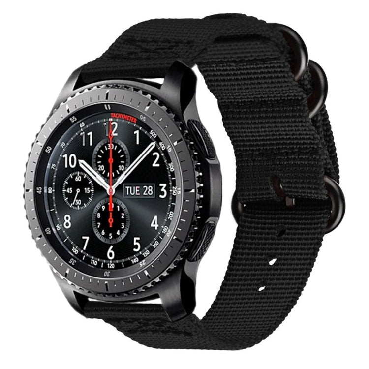 For Samsung Galaxy Watch Active 22mm / S3 Nylon Three-ring Strap, For Samsung Galaxy Watch Active 2 22mm / Gear S3