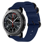 For Samsung Galaxy Watch Active 22mm / S3 Nylon Three-ring Strap, For Samsung Galaxy Watch Active 2 22mm / Gear S3