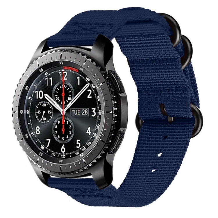 For Samsung Galaxy Watch Active 22mm / S3 Nylon Three-ring Strap, For Samsung Galaxy Watch Active 2 22mm / Gear S3