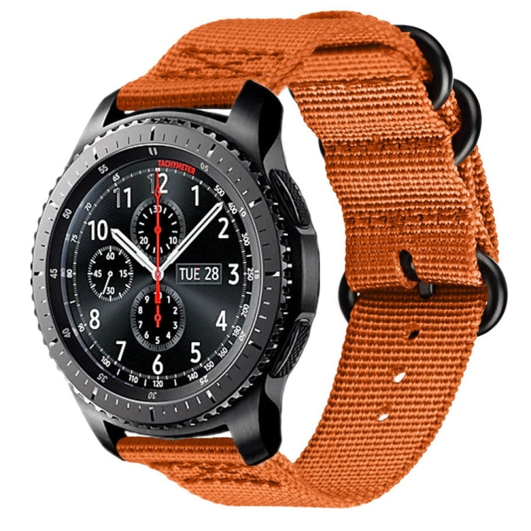 For Samsung Galaxy Watch Active 18mm S3 Nylon Three-ring Strap, For Samsung Galaxy Watch Active 2 18mm / Gear S3