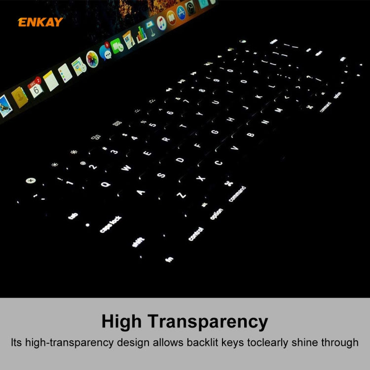 ENKAY لجهاز MacBook Pro 16 بوصة (A2141) واقي لوحة مفاتيح ناعم من TPU، النسخة الأمريكية