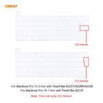 ENKAY لجهاز MacBook Pro 16 بوصة (A2141) واقي لوحة مفاتيح ناعم من TPU، النسخة الأمريكية