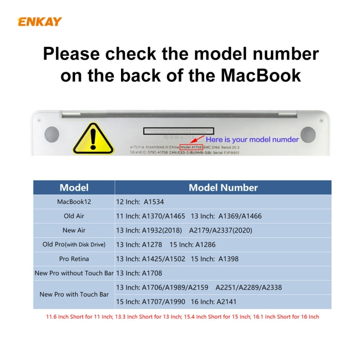 ENKAY لجهاز MacBook Pro 16 بوصة (A2141) واقي لوحة مفاتيح ناعم من TPU، النسخة الأمريكية