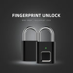 L34 Fingerprint Lock Smart Lock Household Luggage Dormitory Storage Cabinet Electronic Padlock, L34