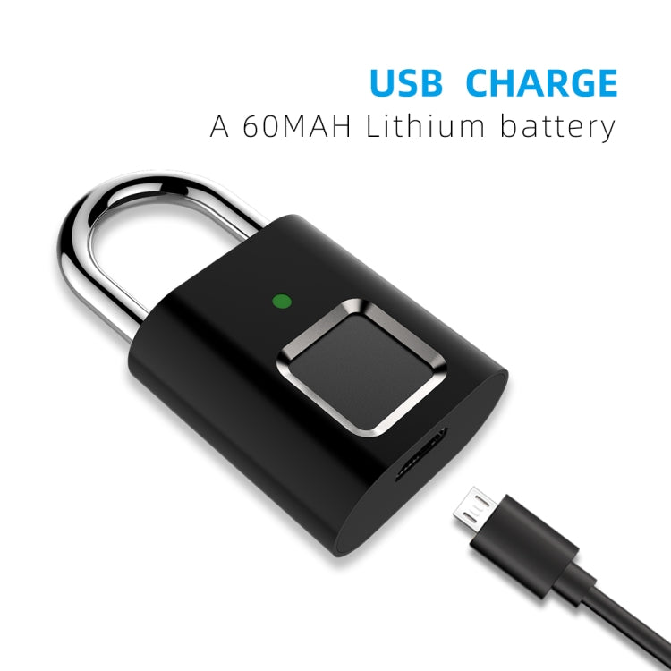 L34 Fingerprint Lock Smart Lock Household Luggage Dormitory Storage Cabinet Electronic Padlock, L34