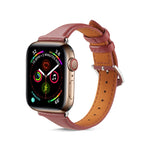 For Apple Watch 3 / 2 / 1 Generations  38mm Universal Thin Leather Strap