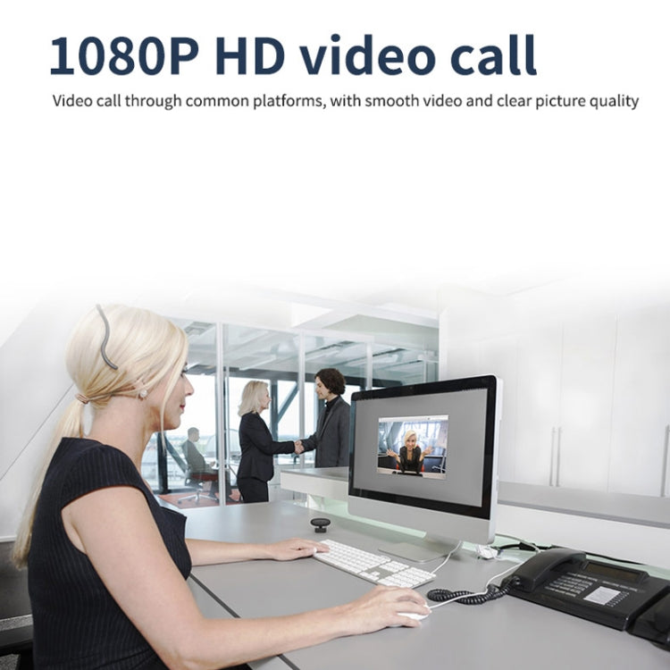 كاميرا ويب كاملة الدقة 1080P مع ميكروفون مدمج، كاميرا ويب ذكية USB للبث الحي مع ميزة إلغاء الضوضاء