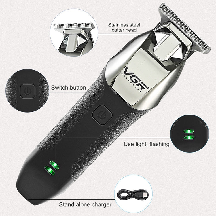 VGR V-171 5W USB Portable Push White Electric Clippers, V-171