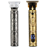 VGR V-228 5W USB Retro Engraving Hair Clipper with LED Digital Display, V-228 (Bronze), V-228 (Silver)