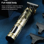 VGR V-228 5W USB Retro Engraving Hair Clipper with LED Digital Display, V-228 (Bronze), V-228 (Silver)