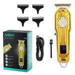 VGR V-261 8W USB Metal Professional Hair Clipper with LED Digital Display, V-261 (Gold), V-261 (Silver)