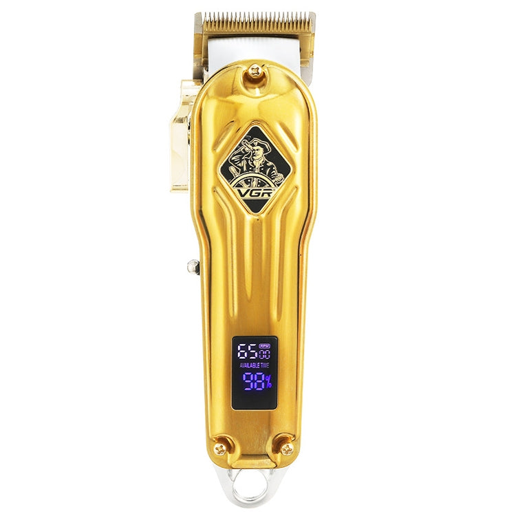 VGR V-267 10W USB Metal Hair Clipper with LED Digital Display & 5 Gears Adjustment, V-267 (Gold), V-267 (Silver)