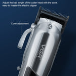VGR V-278 10W USB Metal Electric Hair Clipper with LED Digital Display, V-278 (Gold), V-278 (Silver)