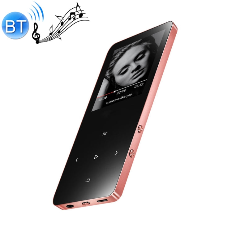 مشغل موسيقى MP3 MP4 عالي الجودة بشاشة لمس 1.8 بوصة، 8 جيجابايت، X2، 16 جيجابايت، أسود، فضي، ذهبي وردي