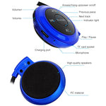 NVAHVA MP3 Player Bluetooth Headphone, Wireless Sport Headset MP3 Player With FM Radio, Stereo Earphone TF Card MP3 Max to 32GB, mini-503 Blue, mini-503 Gold