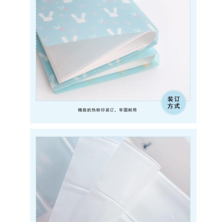 96 Slots ID Holders Cute cartoon card book star large capacity business card clip ticket collection book Card Stocks, 96 Slots ID Holders