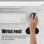 Comfort 3D Wrist Rest Silica Gel Hand Pillow Memory Cotton Mouse Pad