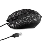 Small Special Shaped 3 Buttons USB Wired Luminous Gamer Computer Gaming Mouse