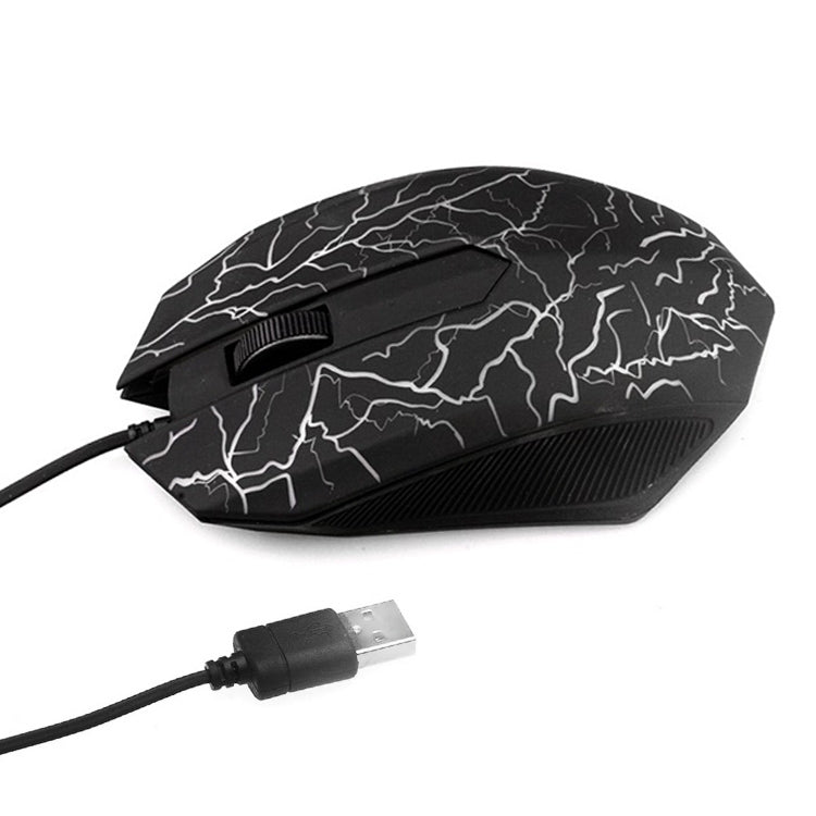 Small Special Shaped 3 Buttons USB Wired Luminous Gamer Computer Gaming Mouse