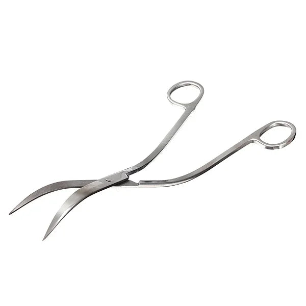 Water Grass Tool Aquarium Stainless Steel Wave Shaped Scissors Lengthened Tweezers, Wave Shaped Scissors
